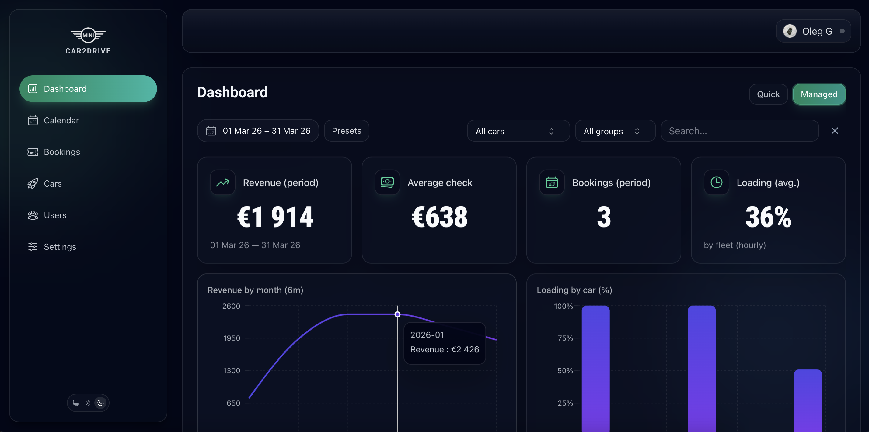 Панель управления